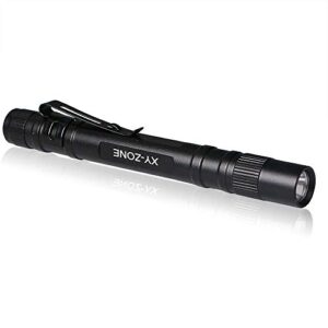 XY Zone 5PCS Led Pen Flashlight 1000 Lumens Lamp Clip Mini Black 507 Pocket Penlight Flashlight Torch Powered by 2 AAA Battery(Battery Not Included)