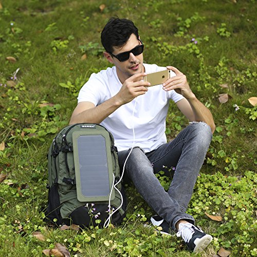 ECEEN Solar Backpack 7 W Solar Panel Charger for Smart Cell Phones Outdoor Sports Backpack Supplies