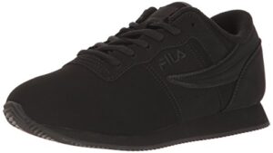 fila women's machu 2 walking shoe, black/black/black, 7.5 b us