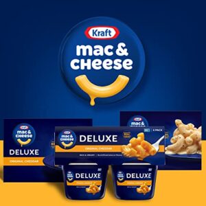 Kraft Deluxe Original Easy Microwavable Macaroni and Cheese Cups (4 ct Pack, 2.39 oz Cups)