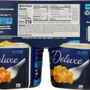 Kraft Deluxe Original Easy Microwavable Macaroni and Cheese Cups (4 ct Pack, 2.39 oz Cups)