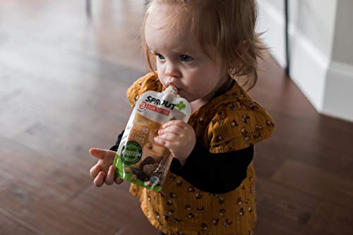Sprout Organic Baby Food Pouches Stage 3 Plant Powered Protein, Butternut Chickpea Quinoa and Dates, 4 Ounce Pouches (Pack of 12)