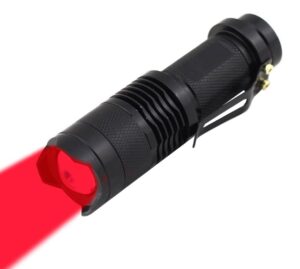 wayllshine high power 1 mode red led flashlight, single mode red flashlight, red light flashlight red light torch for astronomy, aviation, night observation