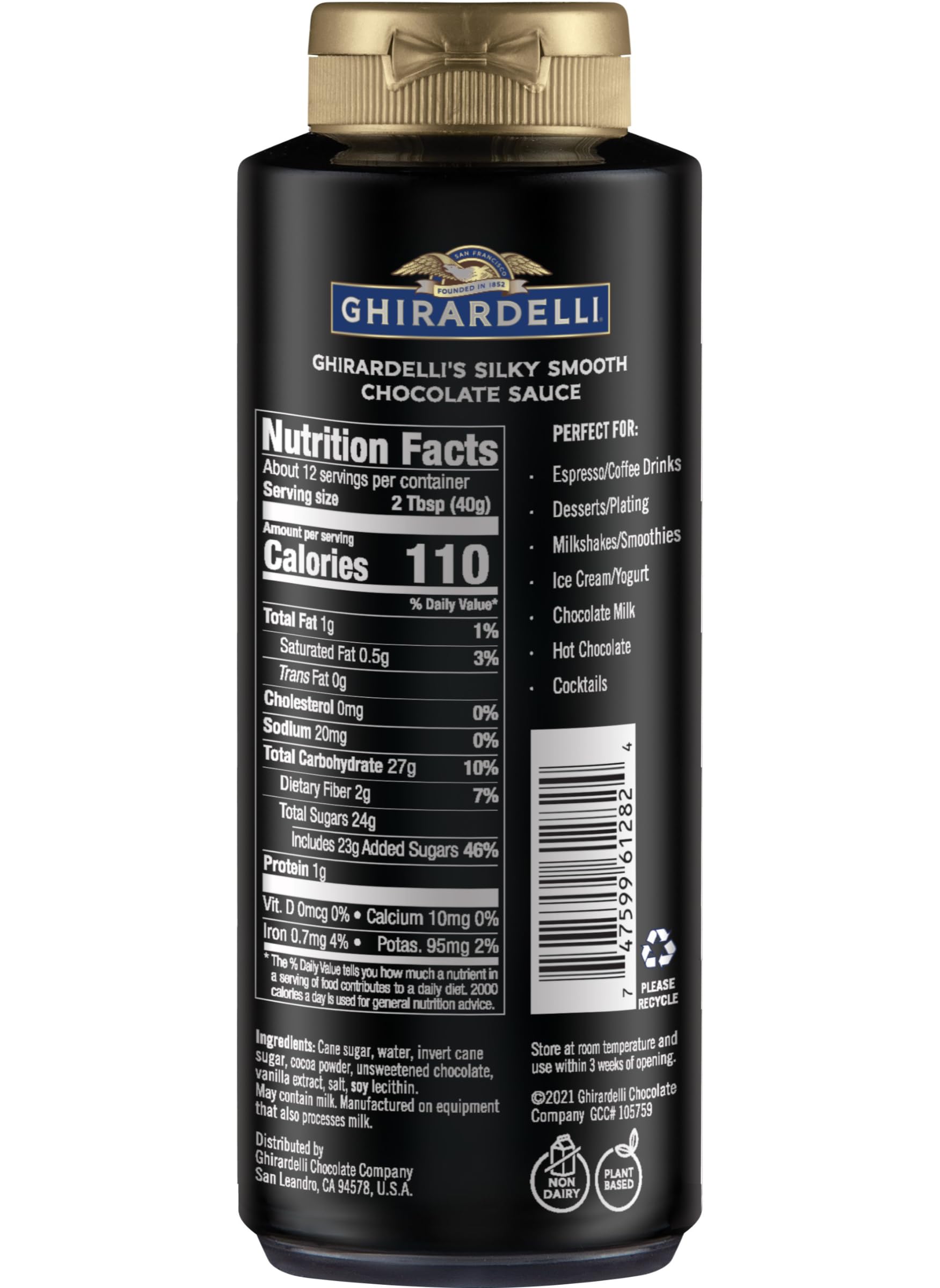 Ghirardelli Chocolate and Caramel Sauces 16 oz Squeeze Bottles