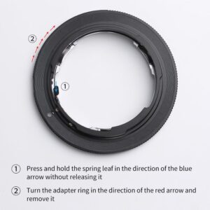 K&F Concept Lens Mount Adapter Compatible for Nikon Nikkor F/AF AI AI-S Lens to Canon EOS EF EF-S Mount Cameras