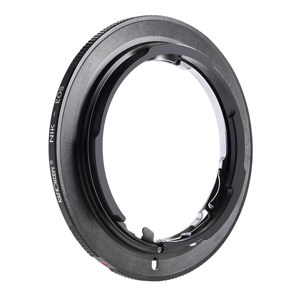 K&F Concept Lens Mount Adapter Compatible for Nikon Nikkor F/AF AI AI-S Lens to Canon EOS EF EF-S Mount Cameras