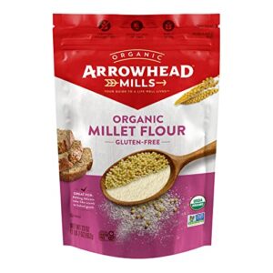 arrowhead mills organic millet flour, gluten free, 23 oz