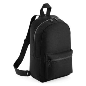 bagbase mini essential knapsack bag (one size) (black)