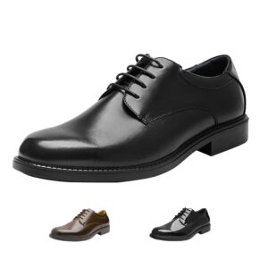 Bruno Marc Men's Downing-02 Black Leather Lined Dress Oxford Shoes Classic Lace Up Formal Size 12 M US