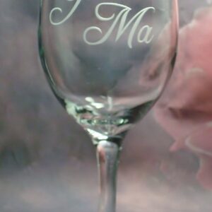 Glam Ma and Glam Pa Grandma Grandpa Grandparent Wine Glass gift Set Pregnancy Reveal Wine Glass