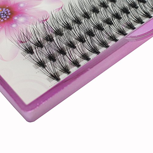 Dedila 8/10/12/14/16/17/18/20mm 60pcs 20 Root Grafting Individual False Eyelashes Mink Natural Long Eye Lashes Cluster Extension Makeup Beauty Fake Eyelash (12mm)