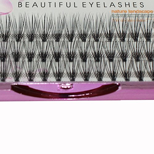 Dedila 8/10/12/14/16/17/18/20mm 60pcs 20 Root Grafting Individual False Eyelashes Mink Natural Long Eye Lashes Cluster Extension Makeup Beauty Fake Eyelash (12mm)