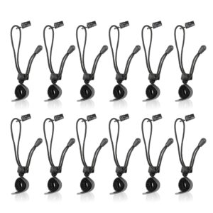 slow dolphin backdrop background muslin string clips holder multifunctional for photo video photography studio 12 pack, black
