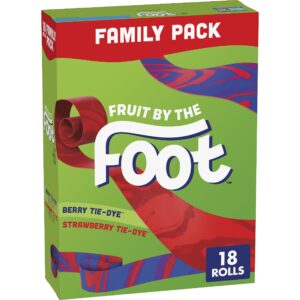 fruit by the foot, fruit snacks, berry and strawberry, 13.5 oz
