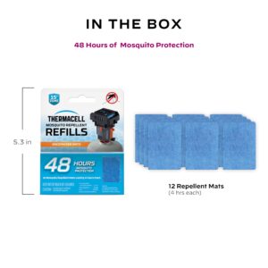 Thermacell Mosquito Repellent Mat Only Refills; Compatible with Thermacell Backpacker; Highly Effective, Long Lasting, No Spray, No Scent, No Mess; 15 Foot Zone of Mosquito Protection