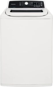 frigidaire fftw4120sw 4.1 cu. ft. high efficiency top load washer, 12 wash cycles, quick wash, delicate, hand wash, active wear, heavy duty, stainless steel drum, in white