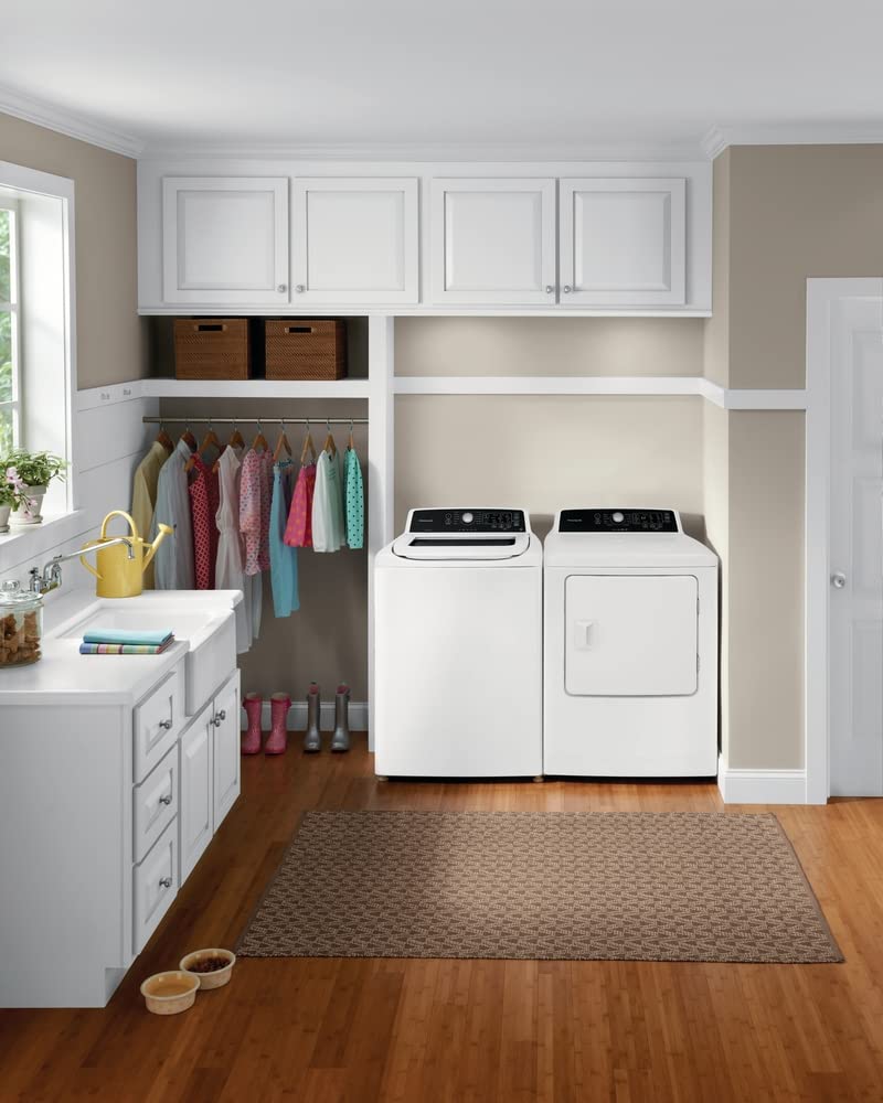 Frigidaire FFTW4120SW 4.1 cu. ft. High Efficiency Top Load Washer, 12 wash cycles, Quick Wash, Delicate, Hand Wash, Active Wear, Heavy Duty, Stainless Steel Drum, in White