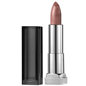 maybelline new york color sensational nude lipstick metallic lipstick, silk stone, 0.15 oz