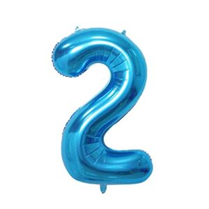 2 number balloon blue big number balloons 40 inch kit for happy birthday party decorations foil mylar helium baby shower
