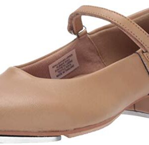 Leo Women's Rhythm TAP Dance Shoe, tan, 5 Medium US