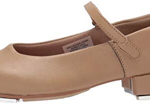 Leo Women's Rhythm TAP Dance Shoe, tan, 5 Medium US