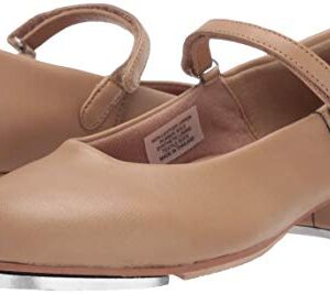 Leo Women's Rhythm TAP Dance Shoe, tan, 5 Medium US