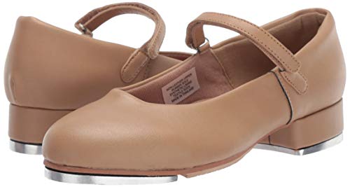 Leo Women's Rhythm TAP Dance Shoe, tan, 5 Medium US