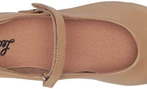 Leo Women's Rhythm TAP Dance Shoe, tan, 5 Medium US