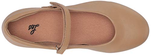 Leo Women's Rhythm TAP Dance Shoe, tan, 5 Medium US