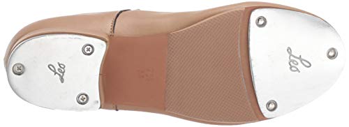 Leo Women's Rhythm TAP Dance Shoe, tan, 5 Medium US