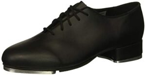 leo womens jazz tap dance shoe, black, 8 medium us