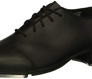 Leo womens Jazz Tap Dance Shoe, Black, 8 Medium US