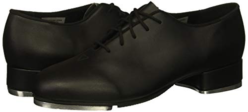 Leo womens Jazz Tap Dance Shoe, Black, 8 Medium US