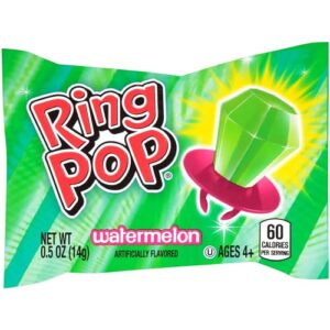 Ring Pop Individually Wrapped Bulk Lollipop Variety Party Pack – 20 Count Suckers w/ Assorted Fruity Flavors - Fun Candy for Kids - Hard Candy for Party Favors, Birthdays, Celebrations & Goodie Bags