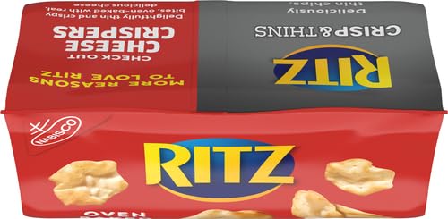 RITZ Crisp and Thins Cream Cheese and Onion Chips, 7.1 oz