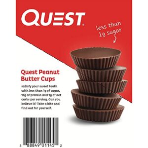 Quest Nutrition High Protein Low Carb, Gluten Free, Keto Friendly, Peanut Butter Cups, 12 Count (Pack of 1) (total- 17.76 Ounce)