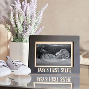 Pearhead Baby's First Selfie Sonogram Picture Frame, Gender-Neutral Baby Keepsake Photo Frame, Baby Nursery Décor