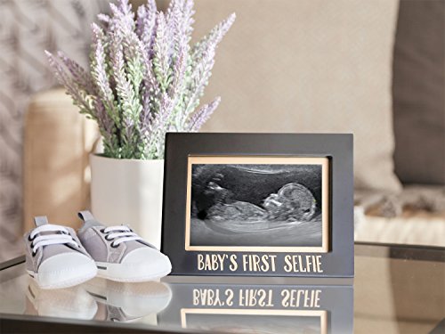 Pearhead Baby's First Selfie Sonogram Picture Frame, Gender-Neutral Baby Keepsake Photo Frame, Baby Nursery Décor