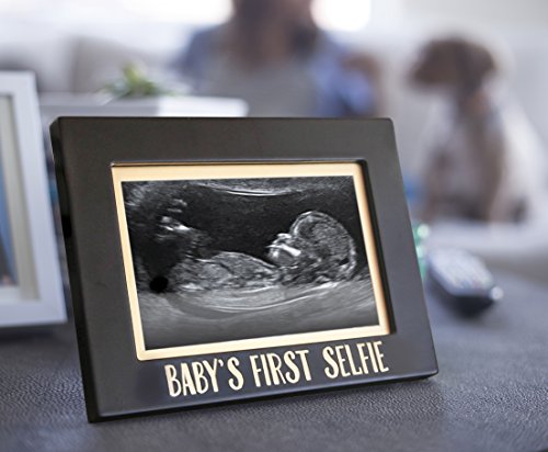 Pearhead Baby's First Selfie Sonogram Picture Frame, Gender-Neutral Baby Keepsake Photo Frame, Baby Nursery Décor