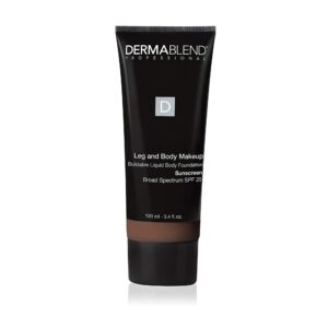 dermablend leg and body makeup foundation with spf 25, 85n deep natural, 3.4 fl. oz.
