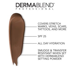 Dermablend Leg and Body Makeup Foundation with SPF 25, 85N Deep Natural, 3.4 Fl. Oz.