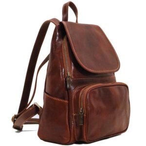 floto livorno full grain leather backpack knapsack
