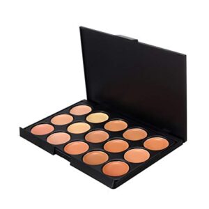 Vodisa 15 Color Ultra Contour Kit-Face Contouring and Highlighter Palette-Beauty Cosmetics Cream Makeup Blemish Concealer Palette