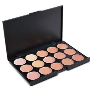 Vodisa 15 Color Ultra Contour Kit-Face Contouring and Highlighter Palette-Beauty Cosmetics Cream Makeup Blemish Concealer Palette