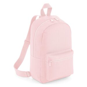 bagbase mini essential knapsack bag (one size) (powder pink)