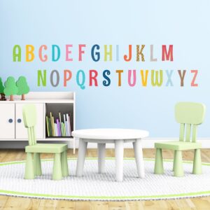 DECOWALL DS-1701A Uppercase Alphabet ABC Letter Kids Wall Stickers Wall Decals Peel and Stick Removable Wall Stickers for Kids Nursery Bedroom Living Room décor