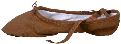 Bloch Women's Pump Split Sole Canvas Ballet Shoe/Slipper Dance, Cocoa, 6.5