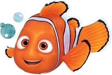 5 Inch Clownfish Clown Fish Finding Dory Nemo 2 Movie Removable Peel Self Stick Adhesive Vinyl Decorative Wall Decal Sticker Art Kids Room Home Decor Boys Children Nursery Baby 5x3 inches