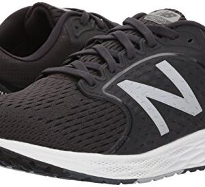 New Balance Women's Fresh Foam Zante V4 Running Shoe, Black/Phantom/Silver Metallic, 9 M US