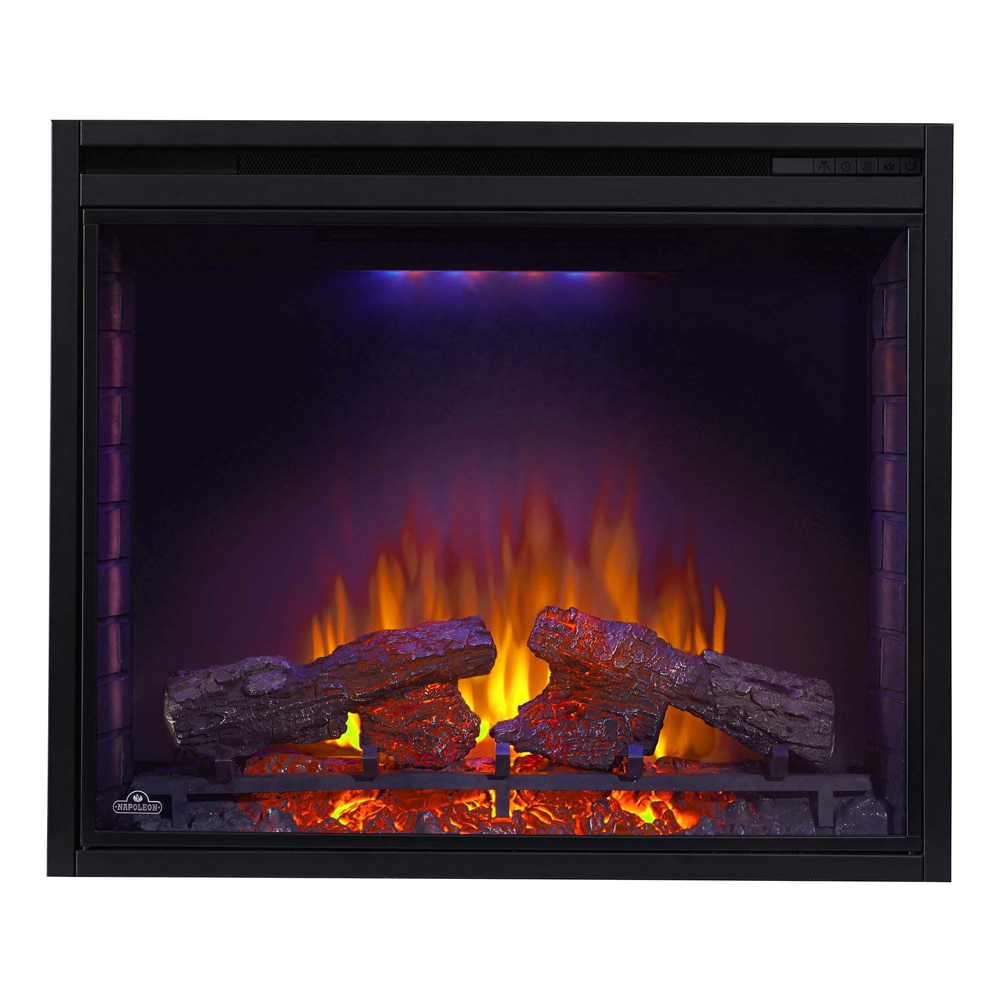 Napoleon Ascent 33 - NEFB33H - Built-in Electric Fireplace, 33-in, Realistic Logs & Flames, Self Trimming, Remote Included